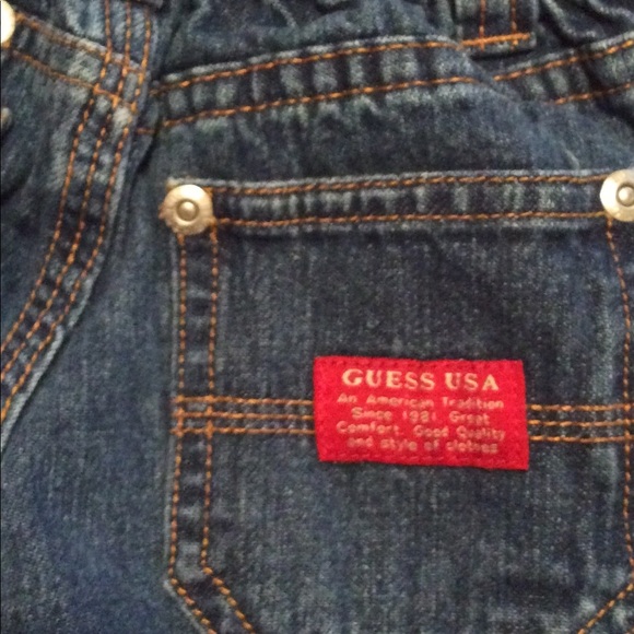 Guess baby carpenter jeans. Size 6-9M - Picture 3 of 5